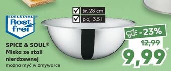 Kaufland Miska ze stali nierdzewnej 28 cm spice&soul oferta