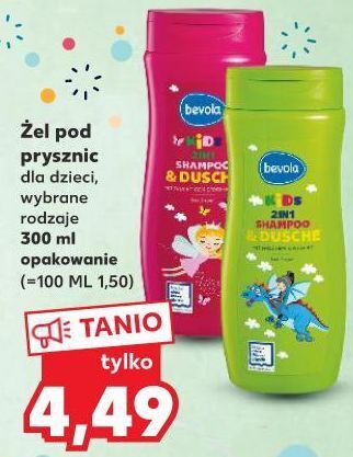 Kaufland Szampon i płyn do kąpieli dla dzieci bevola kids oferta