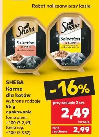 Kaufland Karma dla kota z kurczakiem sheba selection in sauce oferta