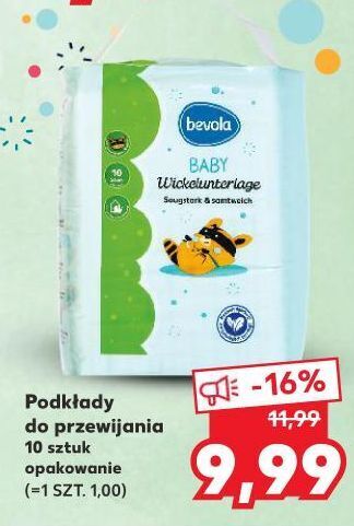 Kaufland Podkłady do przewijania bevola baby oferta