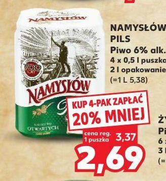 Kaufland Piwo namysłów pils oferta
