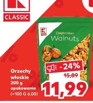 Kaufland Orzechy włoskie k-classic oferta