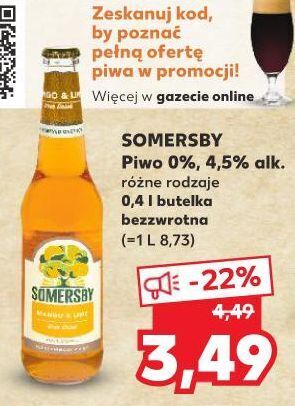Kaufland Piwo somersby mango & lime oferta