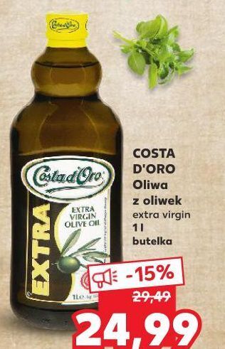 Kaufland Oliwa z oliwek extra vergine costa d'oro oferta