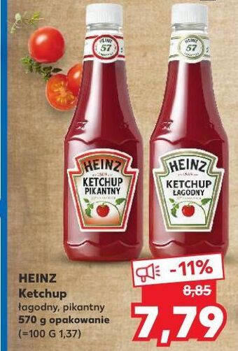 Kaufland Ketchup łagodny heinz oferta