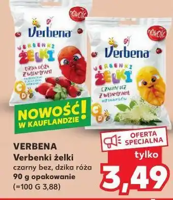 Kaufland Żelki dzika róża verbena oferta