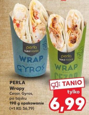 Kaufland Wrap z kurczakiem kostkami sera typu śródziemnomorskiego i oliwkami perla oferta