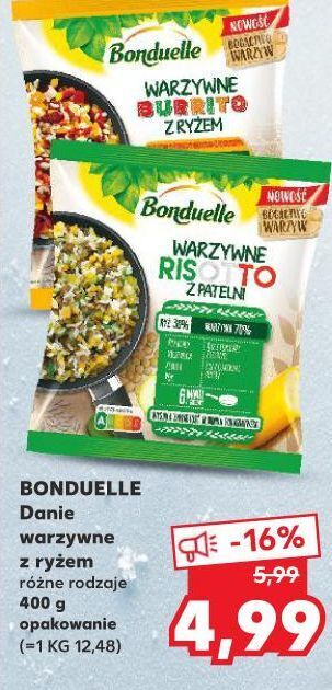 Warzywne risotto z ryżem bonduelle