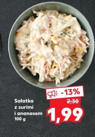Kaufland Sałatka z surimi i ananasem w majonezie oferta