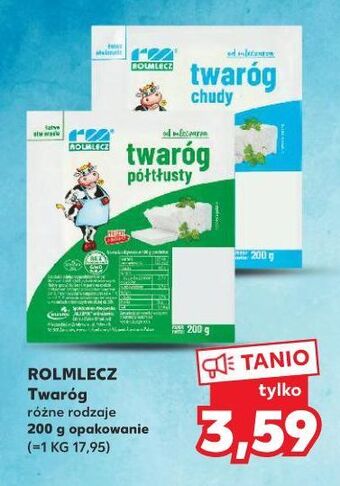 Kaufland Twaróg półtłusty rolmlecz oferta