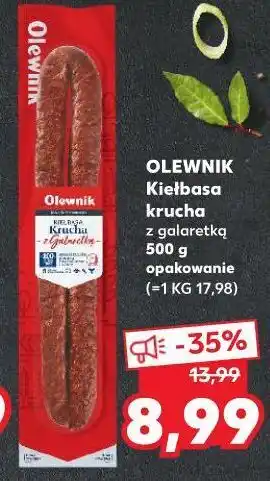 Kaufland Kiełbasa krucha z galaretką olewnik oferta