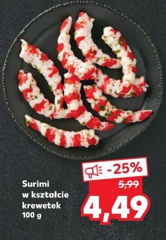 Kaufland Surimi w kształcie krewetek oferta