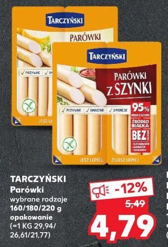 Kaufland Parówki z szynki tarczyński oferta