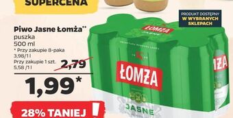 Netto Piwo łomża jasne (dawniej export) oferta
