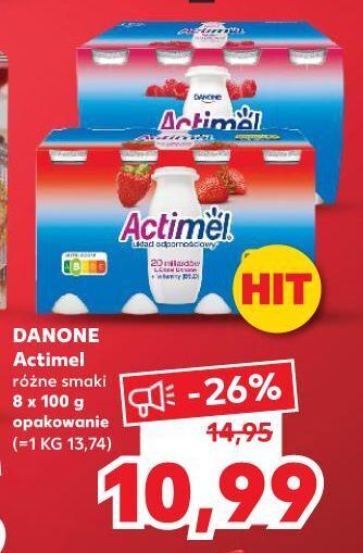 Kaufland Jogurt malina danone actimel oferta