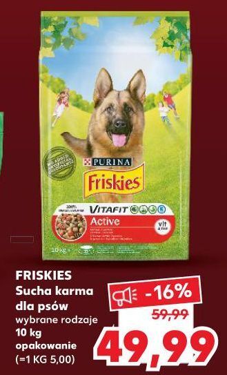 Kaufland Karma dla psów wołowina friskies vitafit oferta