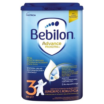 Kaufland Bebilon 3 advance pronutra junior formuła na bazie mleka po 1. roku życia 800 g oferta