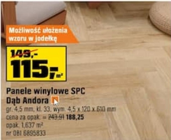 OBI Panele podłogowe oferta