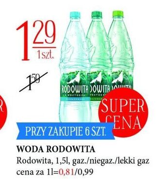 E.Leclerc Woda delikatnie gazowana rodowita z roztocza oferta