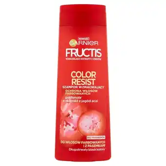 Passa Garnier fructis color resist szampon wzmacniający do włosów farbowanych i z pasemkami 400 ml oferta