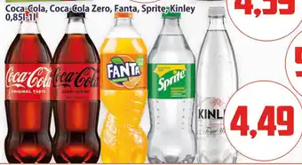 Kupiec Coca-Cola, Coca-Cola Zero, Fanta, Sprite, Kinley 850 ml - 1L oferta