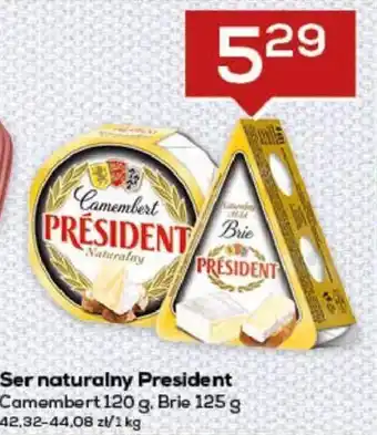 Lewiatan President Ser naturalny Camembert 120 g, Brie 125 g oferta