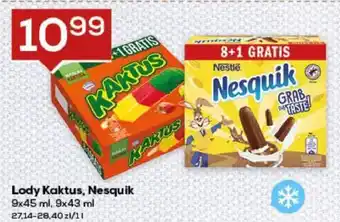 Lewiatan Kaktus, Nesquik Lody 9 x 45 ml, 9 x 43 ml oferta