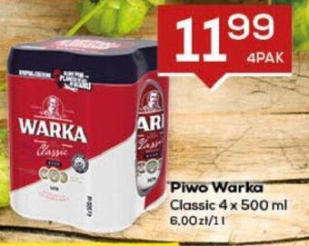 Lewiatan Warka Piwo classic 4 x 500 ml oferta