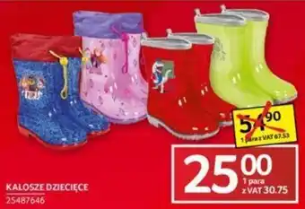 Selgros Kalosze dziecięce oferta