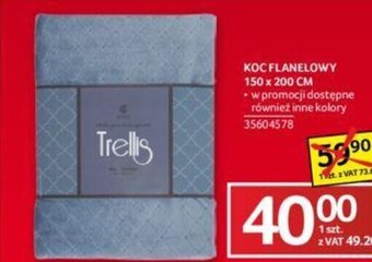 Selgros Koc Flanelowy 150 x 200 cm oferta