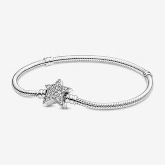 Pandora Bransoletka wężykowa pandora moments, zapięcie z asymetryczną gwiazdą oferta