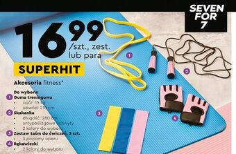 Biedronka Taśma fitness do ćwiczeń seven for 7 oferta