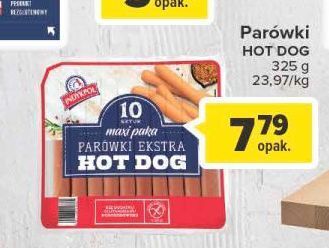 Carrefour Parówki ekstra hot dog indykpol oferta