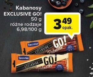 Carrefour Kabanos wieprzowy tarczyński exclusive go! oferta