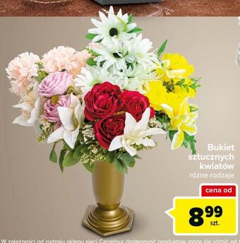 Carrefour Bukiet sztucznych kwiatów oferta