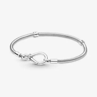 Pandora Bransoletka wężykowa pandora moments ze splotem nieskończoności oferta