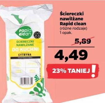 Netto Ściereczki do kuchni cytryna rapid clean oferta