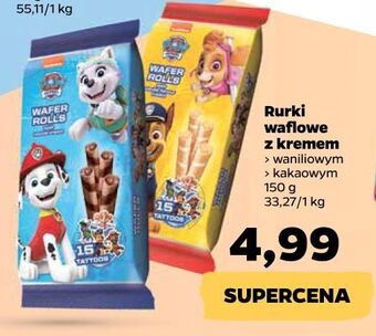 Netto Rurki waflowe psi patrol kakaowe oferta