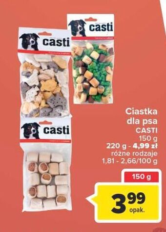 Carrefour Ciasteczka dla psa mix casti oferta