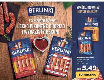 Parówki z serem morliny berlinki