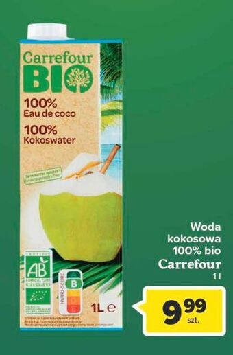 Carrefour Woda kokosowa carrefour bio oferta