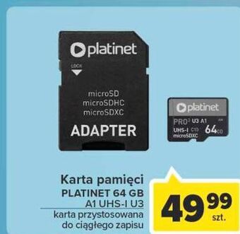 Carrefour Karta micro sdhc 64 gb platinet oferta