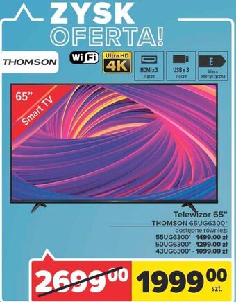 Telewizor led 50" ug6300 thomson