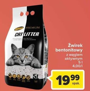 Carrefour Żwirek dla kota bentonitowy z aktywnym węglem hilton oferta