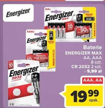 Carrefour Baterie alkaliczne aaa energizer max oferta