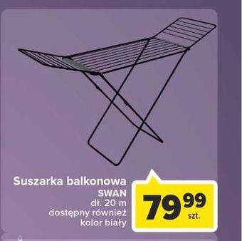 Carrefour Suszarka na pranie swan 20 m biała oferta