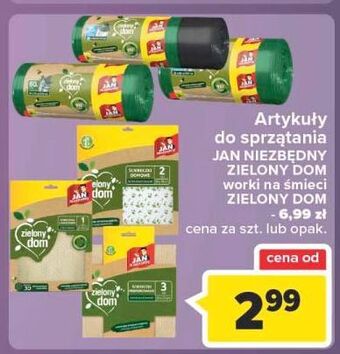 Carrefour Worki na śmieci z taśmą 35 l jan niezbędny zielony dom oferta