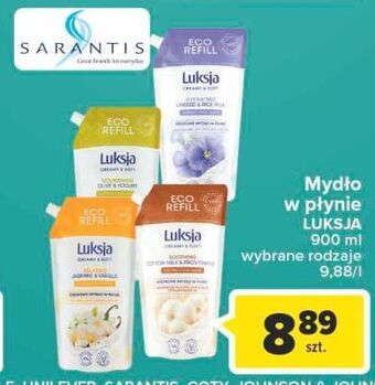 Carrefour Mydło w płynie jasmine & vanilla luksja creamy soft oferta