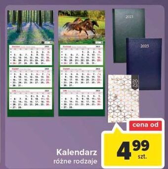 Carrefour Kalendarz ścienny oferta
