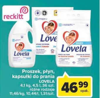Proszek do prania kolorów lovela baby